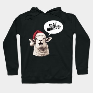 Baah Humbug! Funny Christmas Sheep Hoodie